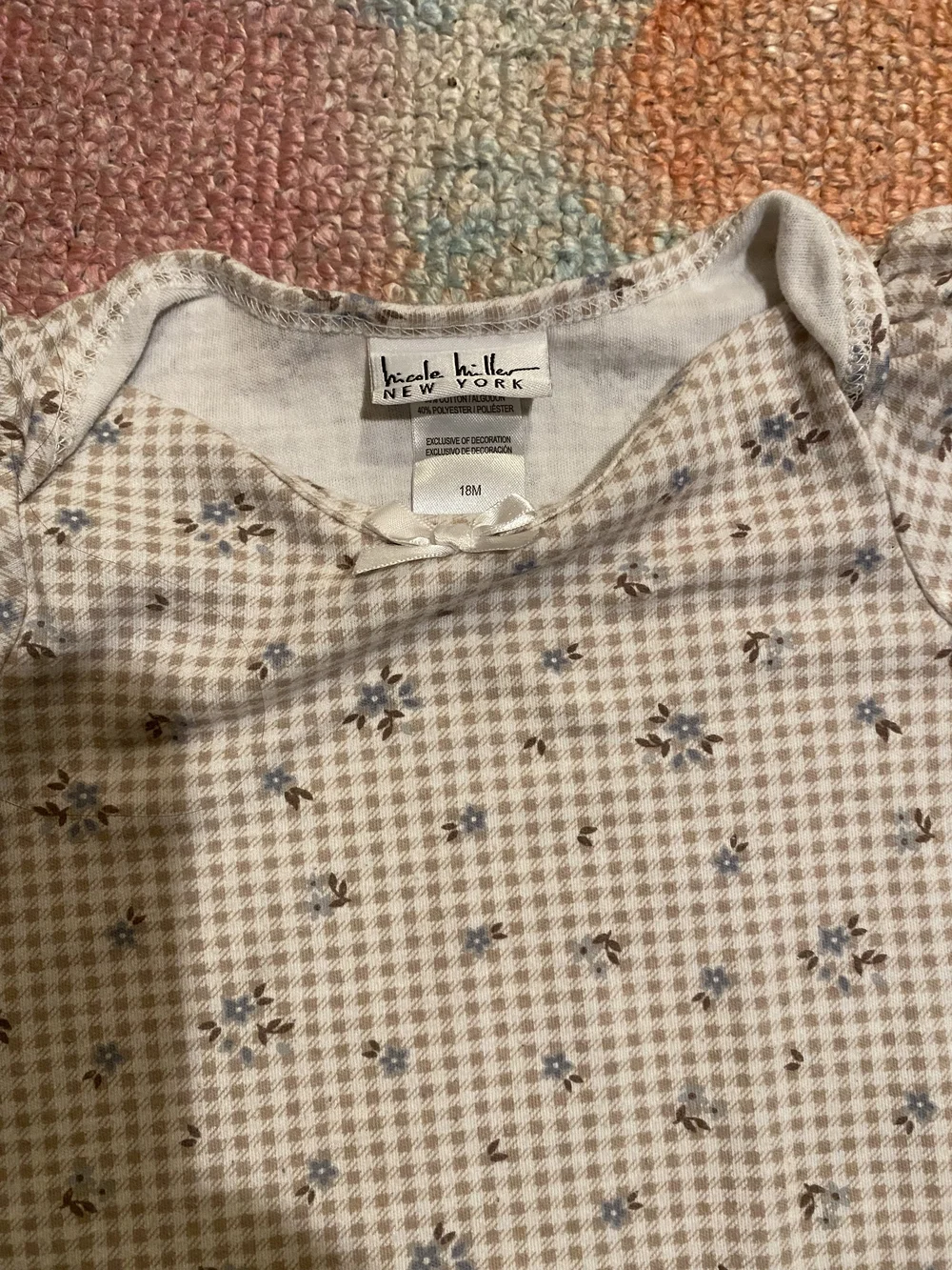 Nicole Miller Baby Girl 2-pack Floral Short-sleeve One-Piece Bodysuit